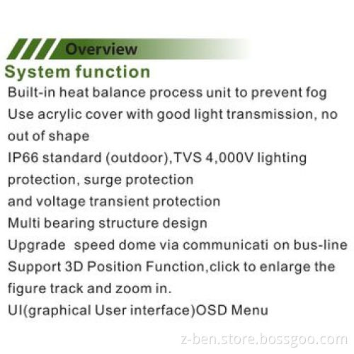 Outdoor IP Speed Dome Camera, 360 Degrees Continuous Rotation Control